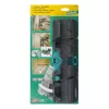 Caja de ingletes y tope Wolfcraft 6948200 — guía de ingletes, rango de medición 85–180°, para tablas de hasta 3 cm, negra