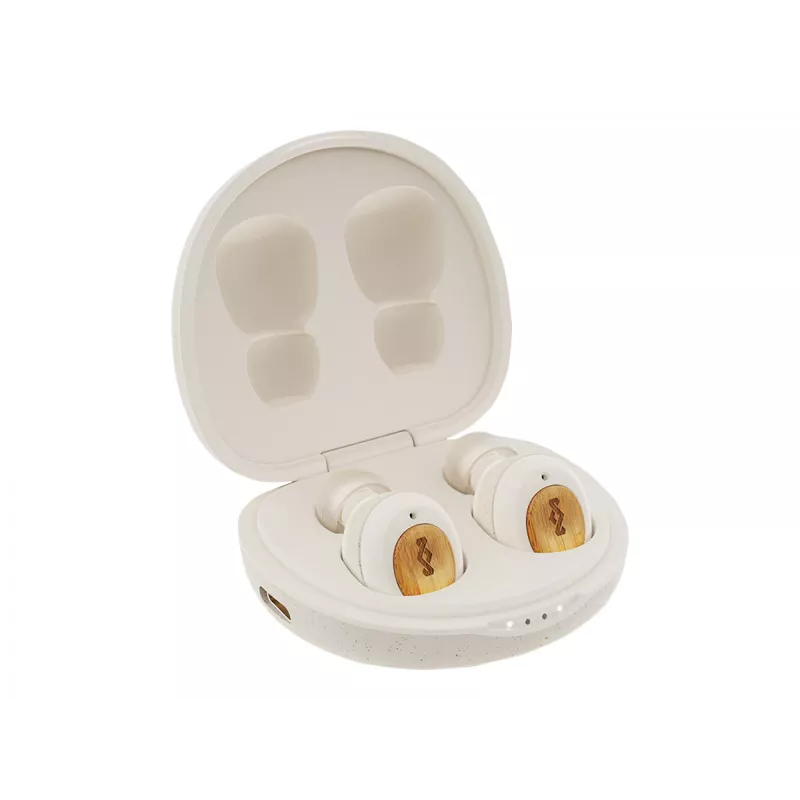 Auriculares inalámbricos Marley True Wireless Earbuds Champion con micrófono integrado Bluetooth Cream