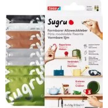 tesa Sugru pegamento multiusos 41285-00001-00 negro, blanco, verde, marrón, gris 8 unidades (41285-00001-00)