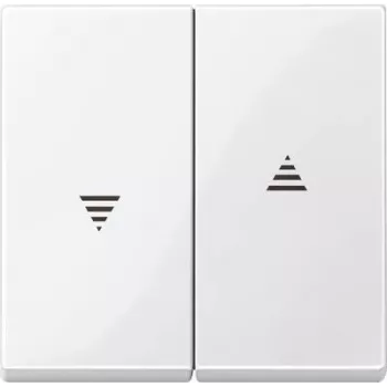 Interruptor de luz Merten 432419, blanco, control por pulsador, unipolar