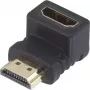 SpeaKa Professional Adaptador HDMI [1x conector macho HDMI – 1x conector hembra HDMI] en ángulo 90° hacia arriba, contactos chapados en oro SpeaKa Professional (SP-7870132)