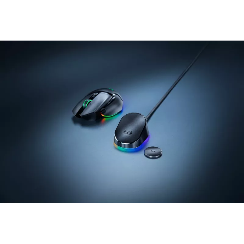 Base para ratón Razer Mouse Dock Pro con puck de carga inalámbrica