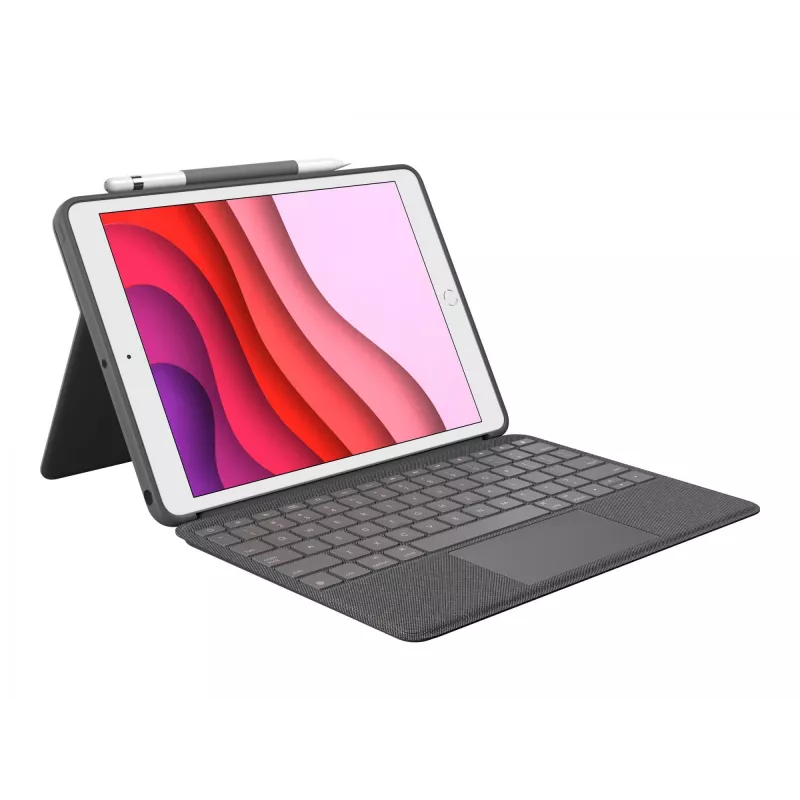 Teclado Logitech Combo Touch QWERTZ alemán Smart Connector grafito