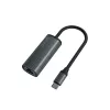 Adaptador SAVIO USB-C 3.1 Gen.1 (M) a RJ-45 Gigabit Ethernet (H), 1000 Mbps, AK-56, gris