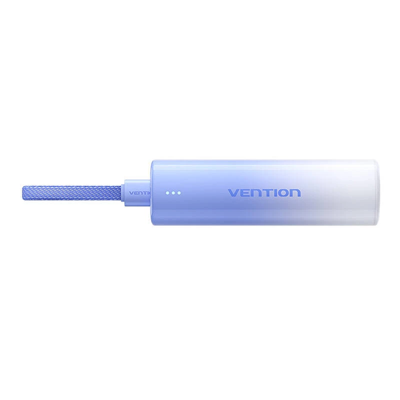 Powerbank portátil Vention FHWL0 5000 mAh, azul, 1x USB Type-C, indicadores LED