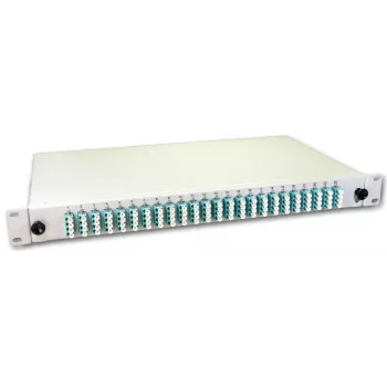 Lightwin Caja de Empalme de Fibra Óptica, 96 Fibras, 24x QLC Multimodo, 50/125µm OM3 Pigtail Cajas de Empalme (SPBOX 96G50 OM3 QLC)