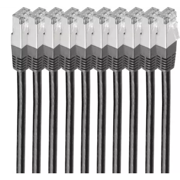 Cable de red shiverpeaks BS75711-H0.5S-SET10 negro 0,5 m Cat6 S/FTP (S-STP)