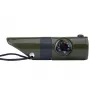 Mil-Tec SP.22073 silbato de supervivencia 6 en 1, verde oliva