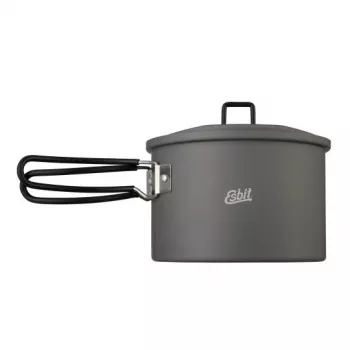 ESBIT PT1600HA olla de cocina de camping 1,6 L aluminio, negra
