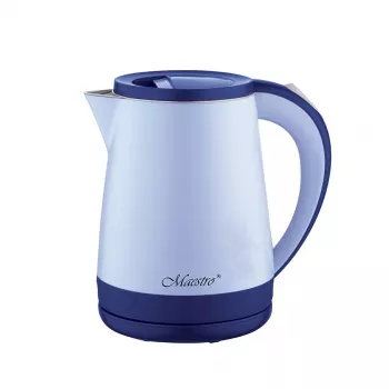 Hervidor de agua Maestro MR-037 1,2 L 1630 W acero inoxidable, azul, base 360°