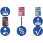 Calculadora Jakob Maul GmbH M 8 rosa pantalla de 8 dígitos alimentada por pilas