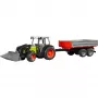 Tractor de juguete Bruder Claas Nectis 267 F con remolque basculante