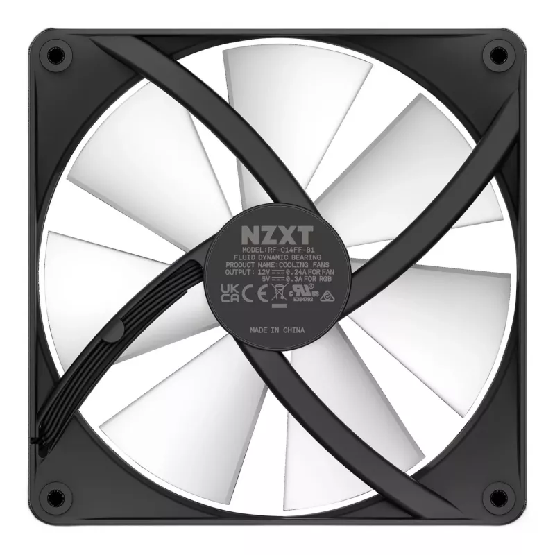 Ventilador para caja NZXT F140 RGB Core 140 mm - negro