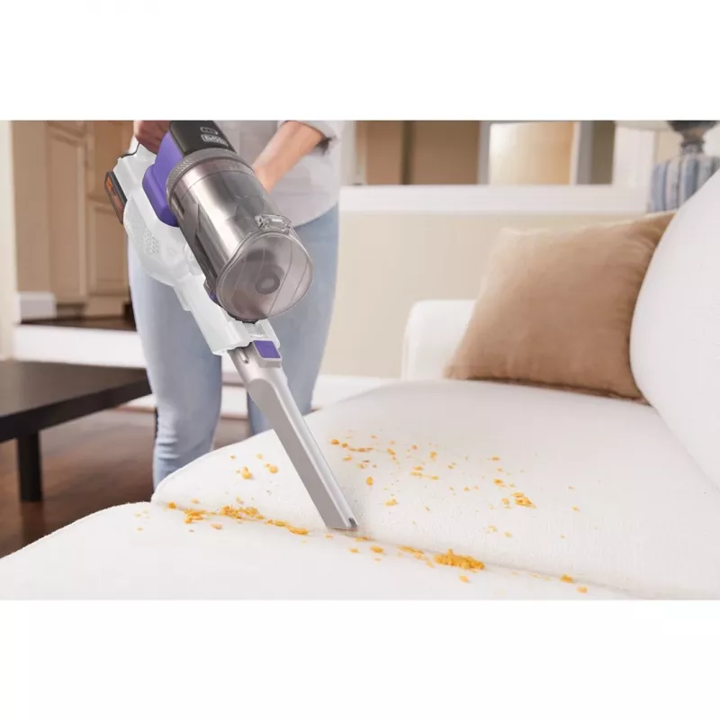 Aspirador escoba Black & Decker BHFEV1825CP aspirador de batería 2 en 1 en seco sin bolsa blanco 2,5 Ah