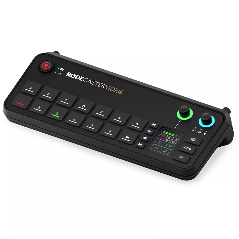 Rode RØDECaster Video consola de producción de vídeo y audio, hasta 6 fuentes de vídeo, dos preamplificadores, dos receptores inalámbricos internos