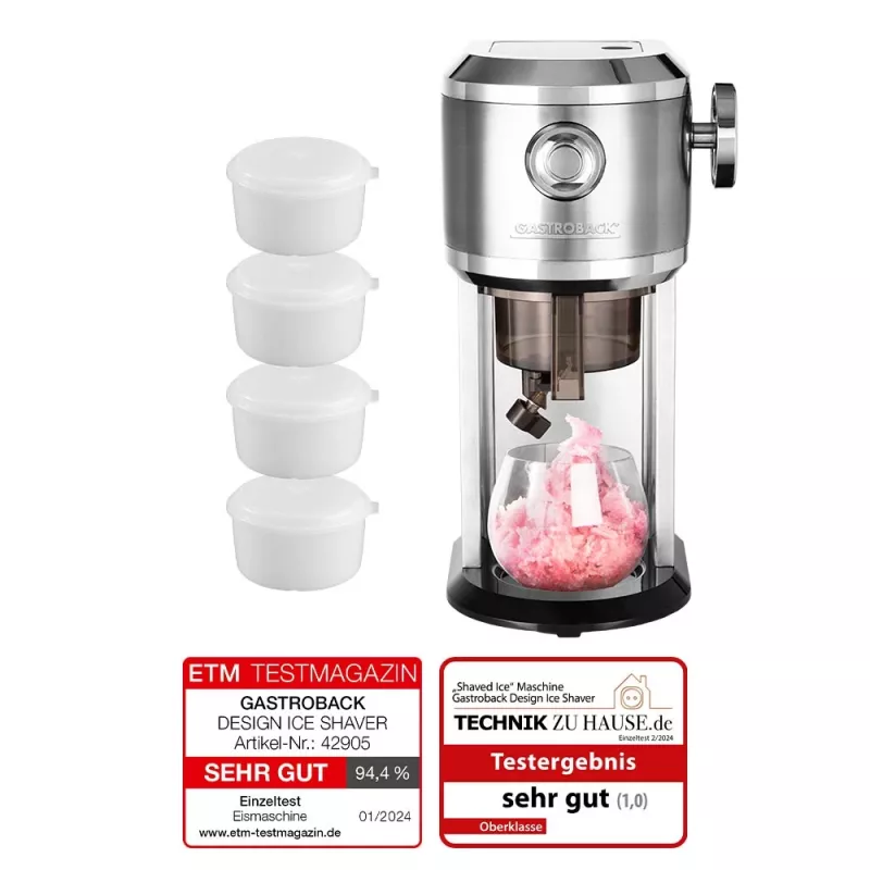 Set de 4 moldes de hielo GASTROBACK con tapa para cubiteras 91552