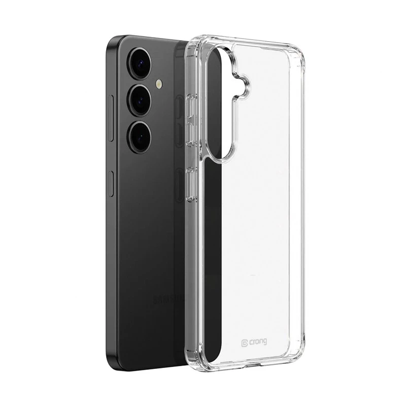 Funda protectora transparente Crong Crystal Shield para Samsung Galaxy S25