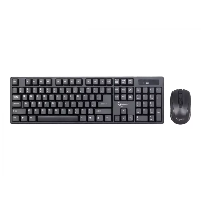 Conjunto de teclado + ratón negro/inalámbrico