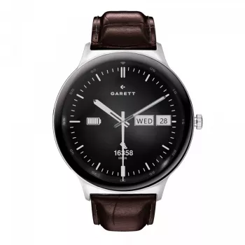 Smartwatch Garett Quantum — acero inoxidable plata