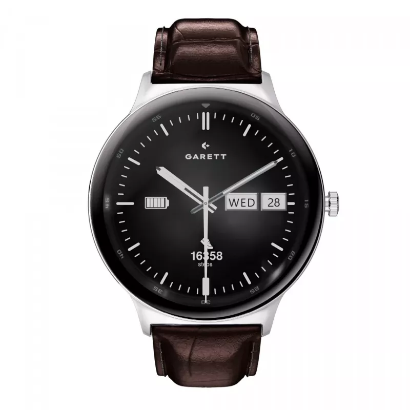 Smartwatch Garett Quantum — acero inoxidable plata