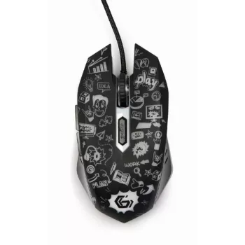 Ratón USB óptico negro/MUS-6B-GRAFIX-01 Gembird