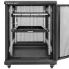 Qoltec 54516 panel de parcheo para rack de 19 pulgadas, 24 puertos, 1U, UTP, negro