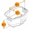 FERPLAST Atlas Bike 20 Rapid - cesta para bicicleta para mascotas