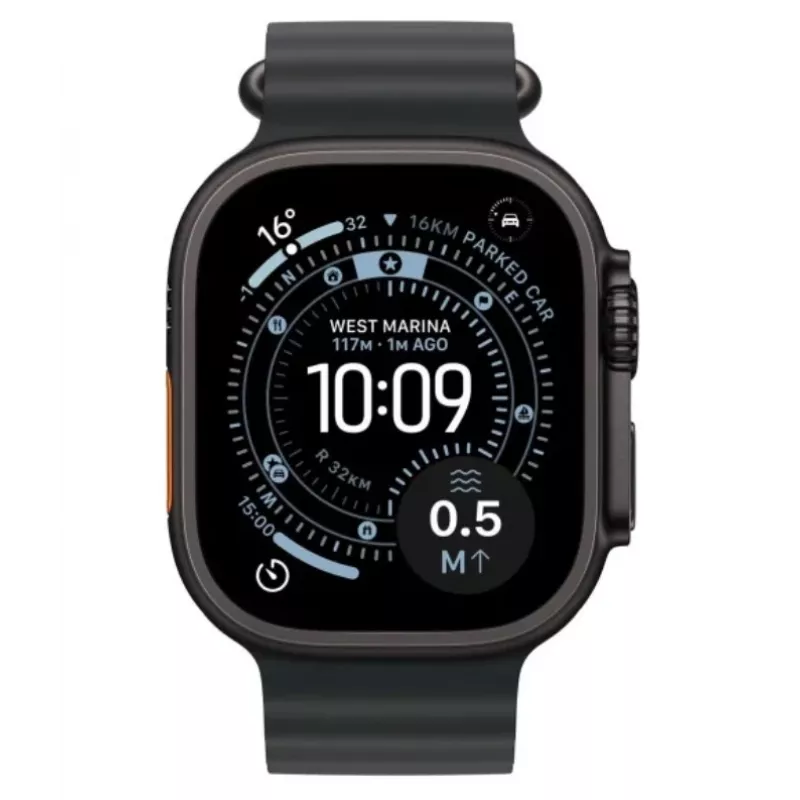 Smartwatch Apple Watch Ultra 3 GPS + Cellular 49mm Caja de titanio negro correa Ocean negra