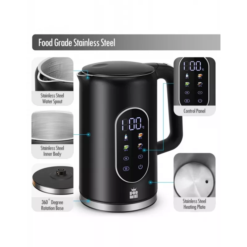 Hervidor eléctrico Forme FKG-2117 1,7 l 2200 W Negro