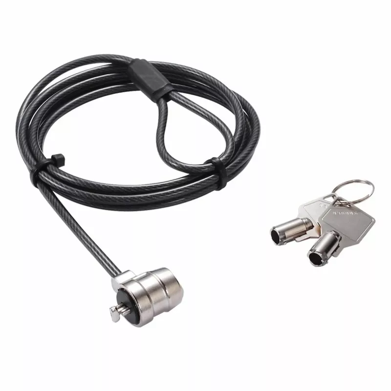 Dicota Cable de seguridad T-Lock Base, con llave, ranura 3x7mm