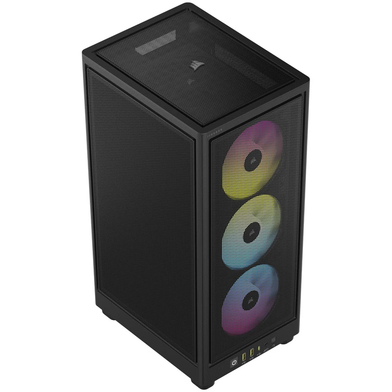 Corsair RGB AIRFLOW Caja de PC 2000D Negro Mini-ITX incluye fuente de alimentación No SFX