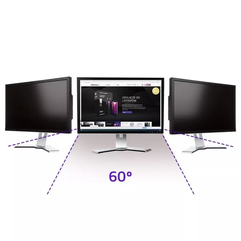 Filtro de privacidad Qoltec GDPR 23 | 16:9 | Eye Care | Panoramic