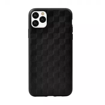 Funda protectora Devia Woven2 para iPhone 11 Pro Max, textura tejida, negro