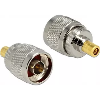 Delock 88869 adaptador RF, N macho a SMB macho, niquelado, plata