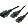 Cable conector hembra C13 ShiverPeaks C13/2 x C13 macho/hembra 1,8 m