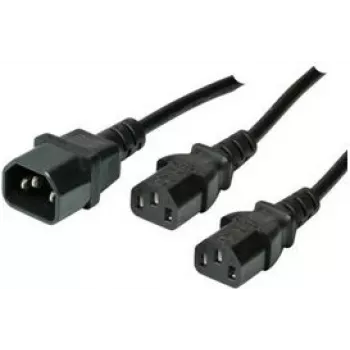 Cable conector hembra C13 ShiverPeaks C13/2 x C13 macho/hembra 1,8 m