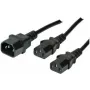 Cable conector hembra C13 ShiverPeaks C13/2 x C13 macho/hembra 1,8 m