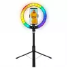 LogiLink Anillo de luz para smartphone con trípode selfie, DM 20cm (AA0156)