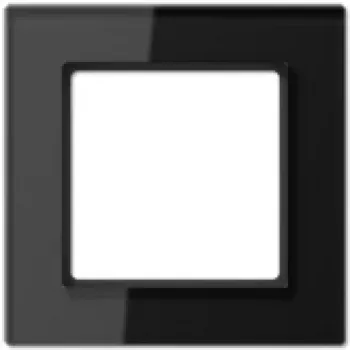 JUNG AC 581 GL SW - negro - vidrio - 84 mm - 84 mm