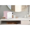 Mini nevera con espejo de maquillaje LED Elle ESDAFX04PUEU 4 L, lila