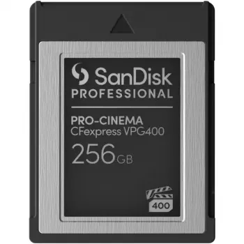 SANDISK Professional PRO-CINEMA 256 GB CFexpress VPG400 Tipo B Tarjeta hasta 1700 MB/s lectura, 1400 MB/s escritura