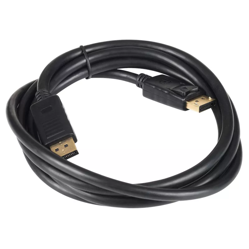 Cable DisplayPort Akyga AK-AV-10, conector/conector, conectores dorados, 1,8 m, negro