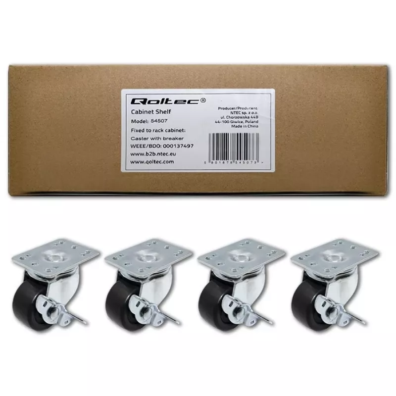 Qoltec - Kit de ruedas para rack - wi