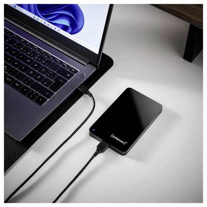 Disco duro portátil 1 TB reacondicionado, disco duro externo (negro)