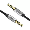 Cable de audio Baseus Yiven conector jack 3,5 mm M30 1,5 m plateado + negro