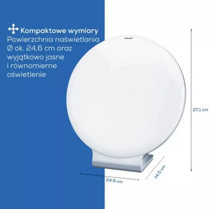 Lámpara de luz diurna Beurer TL 50 60815 10000 lux – simulador de luz diurna para fototerapia estacional