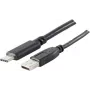 Cable USB S/CONN 77143-1.8 USB 2.0 1,8 m USB A USB C Negro