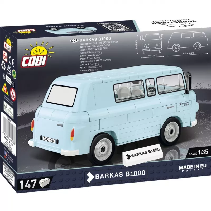Juguete de construcción Cobi Barkas B1000 24600 maqueta escala 1:35, bloques detallados