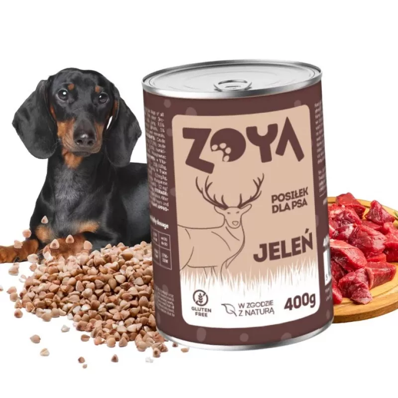 ZOYA Ciervo - Comida húmeda para perros - 400g