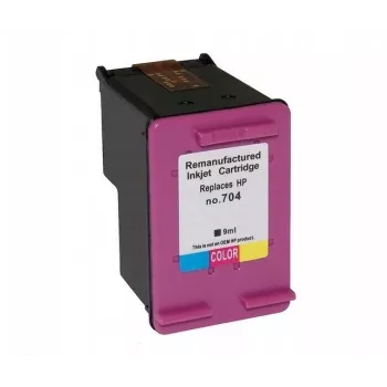 Cartucho de tinta para impresora de inyección Superbulk HP 704 CN693 negro 150 ml (pack individual, código OEM CN693)